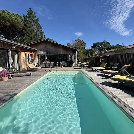 Paisible Avec Piscine Chauffée Et Climatisation à Lège-cap-ferret - Fr-1-736-65 Lège-Cap-Ferret